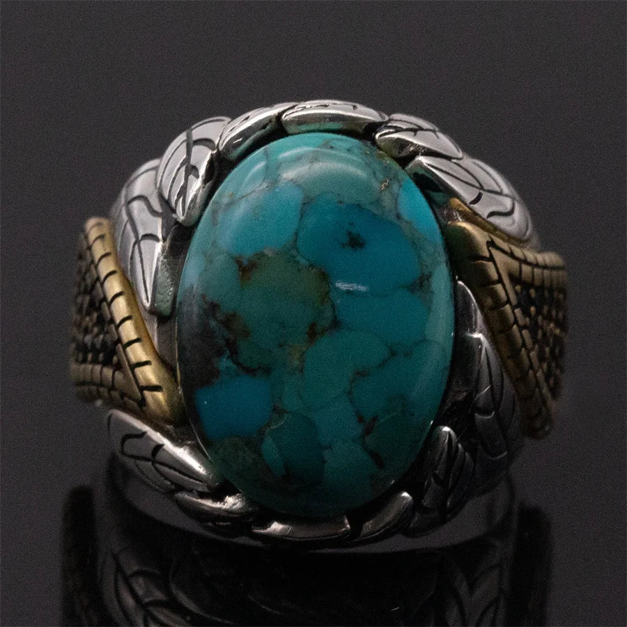 925 Sterling Silver Ring With Turquoise Stone