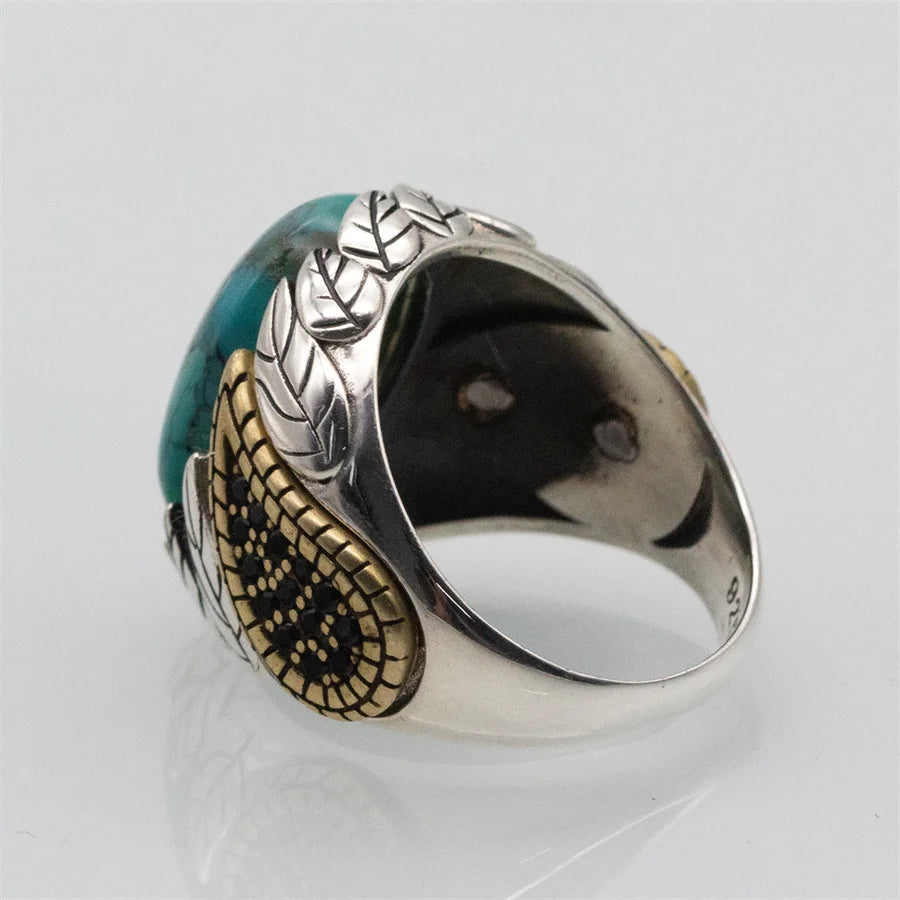 925 Sterling Silver Ring With Turquoise Stone