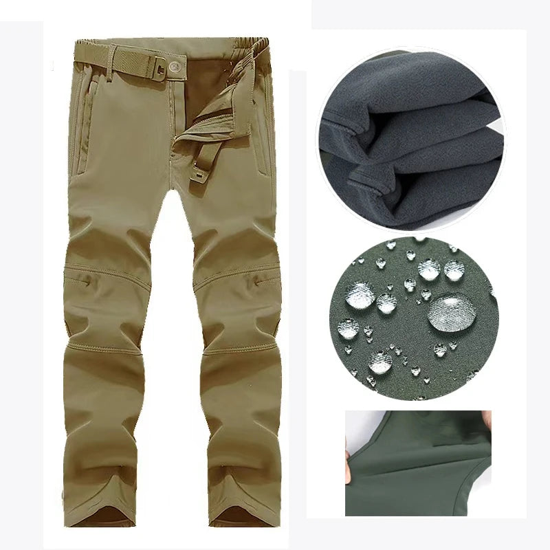 Men Winter Tactical Hiking Military Waterproof Pants